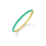 Pulsera Kelly esmaltado amarillo al detalle enchapada en oro 18K de AMBAR joyería fina