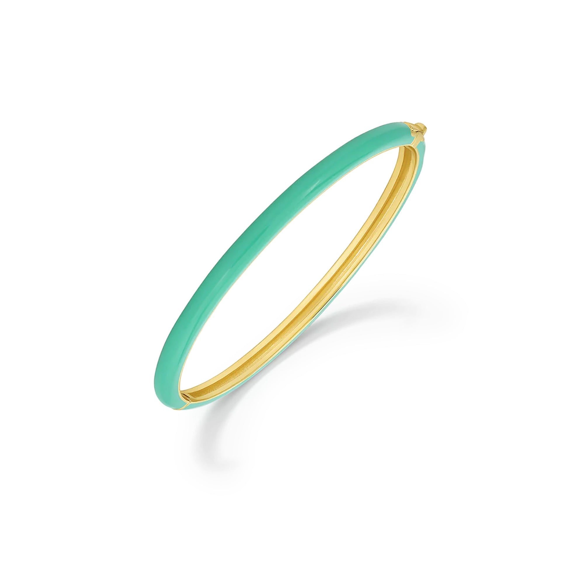 Pulsera Kelly esmaltado amarillo al detalle enchapada en oro 18K de AMBAR joyería fina