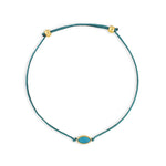 Pulsera Power Stone Geo motivación apatita Trendy enchapado en oro de 18K de AMBAR Joyería Fina