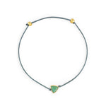 Pulsera Power Stone Geo suerte piedra aventurina enchapado en oro de 18K de AMBAR Joyería Fina