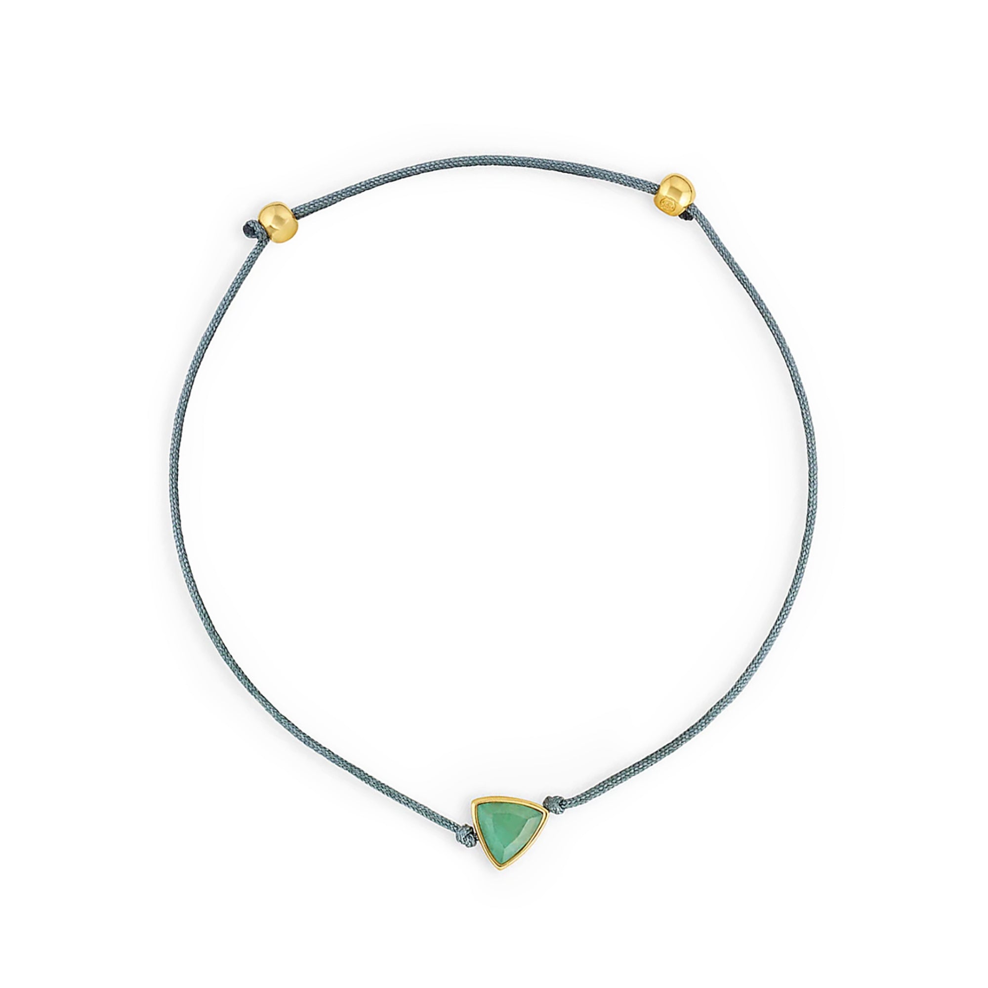 Pulsera Power Stone Geo suerte piedra aventurina enchapado en oro de 18K de AMBAR Joyería Fina