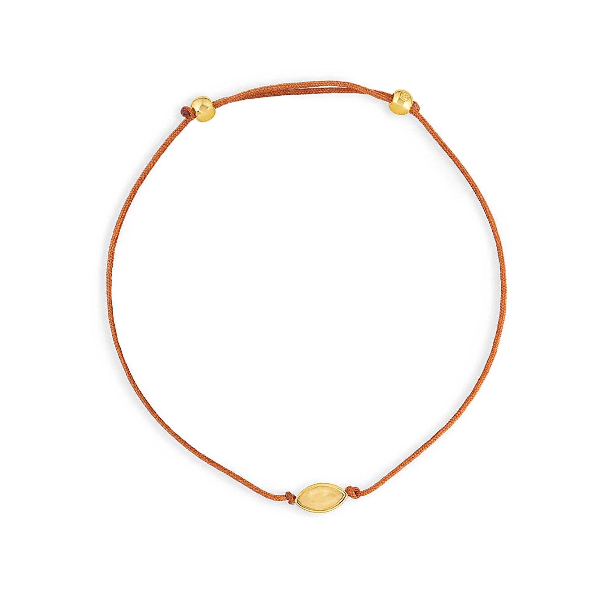 Pulsera Power Stone Geo citrino la piedra de la abundancia enchapado en oro de 18K de AMBAR Joyería Fina