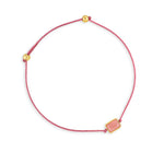 Pulsera Power Stone Geo compasión Rodocrosita enchapado en oro de 18K de AMBAR Joyería Fina