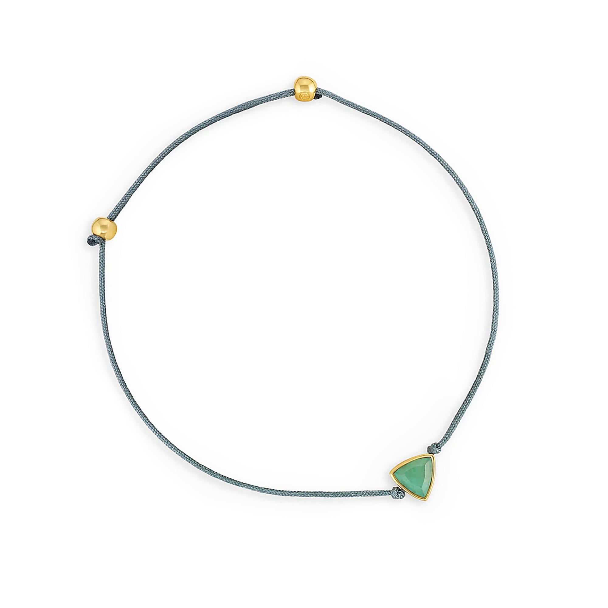 Pulsera Power Stone Suerte aventurina enchapado en oro de 18K de AMBAR Joyería Fina
