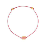 Pulsera Power Stone Geo compasión Rodocrosita Trendy enchapado en oro de 18K de AMBAR Joyería Fina