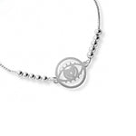 pulsera protectora ojo de amor al detalle regulable elaborada en plata 925 de AMBAR Joyería Fina