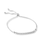 Pulsera de eslabones cartier con sistema regulable elaborado en plata 925 de AMBAR Joyería