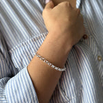 Pulsera Rolo en modelo moderno y versatil de plata 925 de AMBAR Joyería Fina