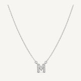 Collar Inicial M Rodio