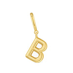 Dije Inicial letra b con broche bisagra enchapado en oro 18k de AMBAR joyería fina