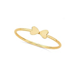 anillo alitas de corazon elaborado en gold filled 14k de AMBAR Joyería