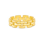 Anillo brooklyn  cadeneta enchapado en oro de 18K de AMBAR Joyería Fina