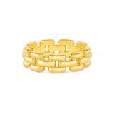 Anillo brooklyn  cadeneta enchapado en oro de 18K de AMBAR Joyería Fina