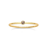Anillo Chiara con cristal golden shadow  de Gold Filled 14K de AMBAR Joyería Fina