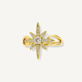 Anillo Estrella Polar Cristal