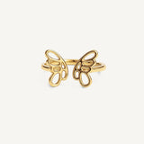 Anillo Mariposa Calada Regulable