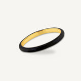 Anillo Soleil Black Enamel