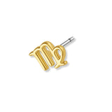 Aretes Zodiac Virgo enchapado en oro de 18K de AMBAR Joyería Fina