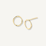 Aretes aro enchapado en oro de 18K de AMBAR Joyería Fina