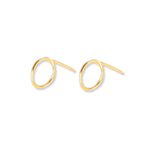 Aretes aros quinn enchapado en oro de 18K de AMBAR Joyería Fina