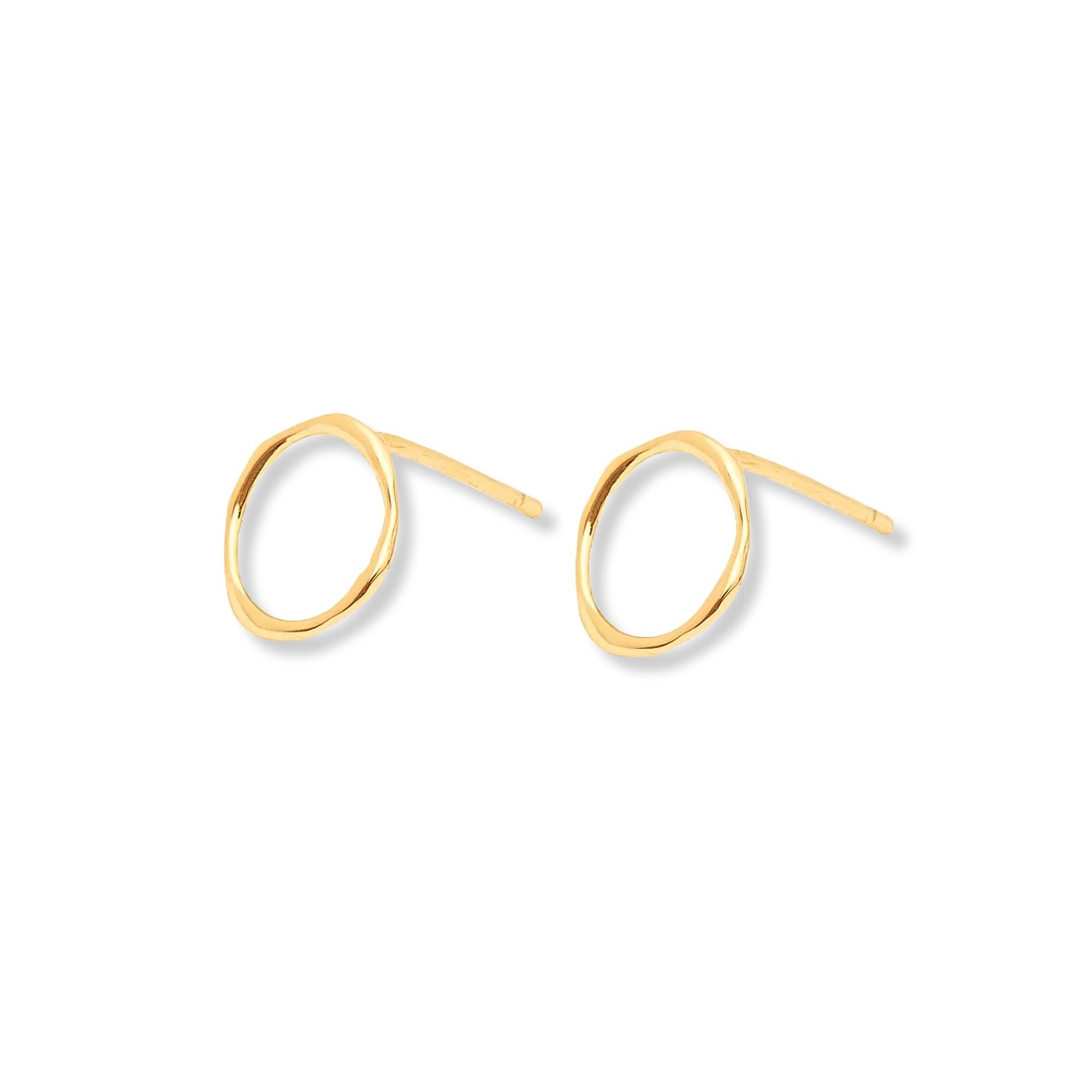 Aretes aros quinn enchapado en oro de 18K de AMBAR Joyería Fina