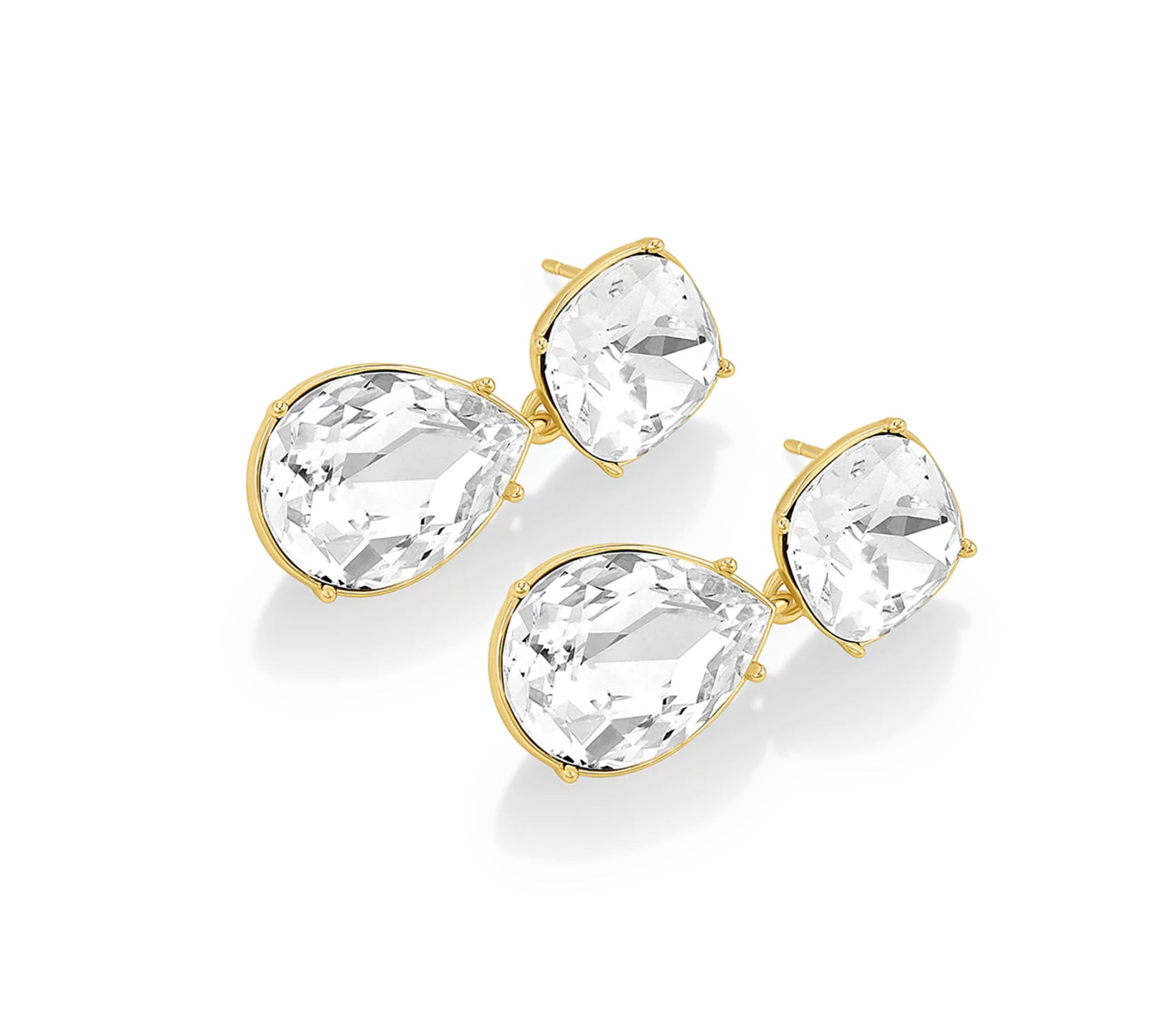 Aretes lexi candelabro enchapado en oro de 18K de AMBAR Joyería Fina