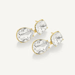 Aretes lexi candelabro enchapado en oro de 18K de AMBAR Joyería Fina