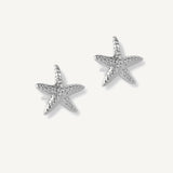 inspiración marina en formato mini. Aretes Estrella de Mar Tiny en plata 925, un diseño delicado con acabado brillante para un estilo fresco y sutil.