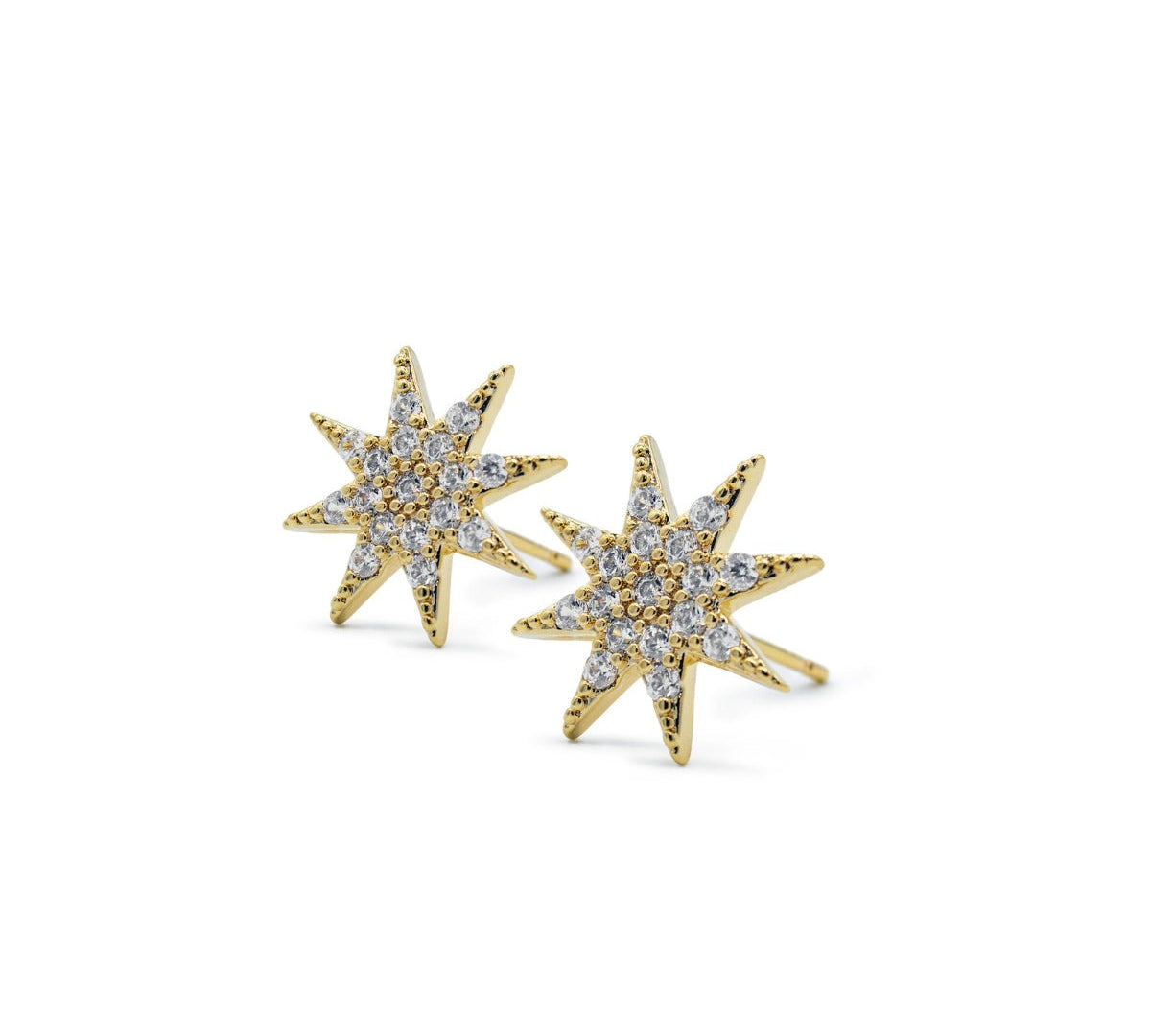 Aretes Estrella Polar de 0.9 cm de AMBAR Joyería Fina