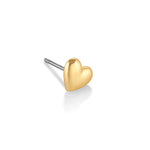 Arete Heart piercing enchapado en oro de 18K de AMBAR Joyería Fina