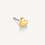 Arete Heart piercing enchapado en oro de 18K de AMBAR Joyería Fina