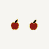Aretes Manzanita Rojo