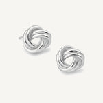 aretes nudito liso de 1.2cm elaborados en plata 925 de AMBAR joyería fina
