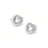 aretes nudito liso de 9mm elaborados en plata 925 de AMBAR joyería fina