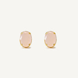 Aretes Nua Oval Rosa