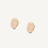 Aretes Nua Oval Rosa