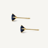 Aretes Punto de Luz Cristal Azul