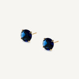 Aretes Punto de Luz Cristal Azul