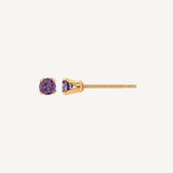 Aretes Punto de Luz Morado