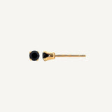 Aretes Punto de Luz Negro
