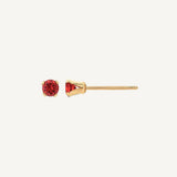 Aretes Punto de Luz Rojo