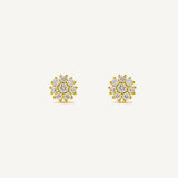 Aretes Roseta Emy Cristal