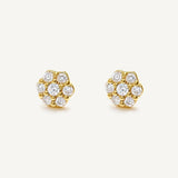 Aretes Roseta Flavia Cristal