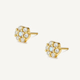 Aretes Roseta Flavia Cristal
