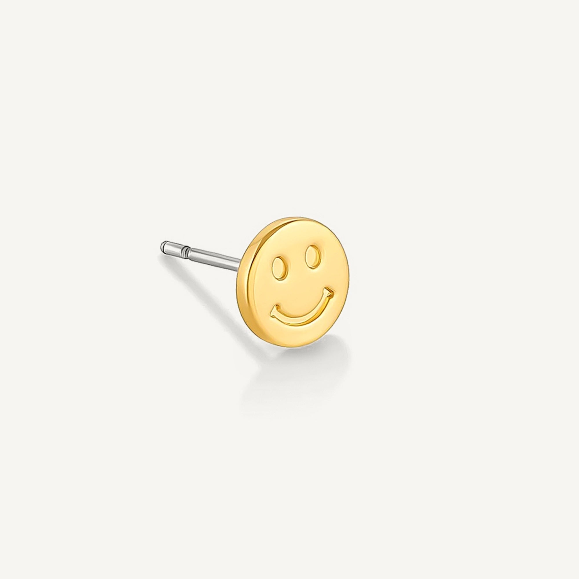 Arete Smiley piercing enchapado en oro de 18K de AMBAR Joyería Fina