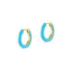 Argollas lanai turquesa enchapado en oro de 18K de AMBAR Joyería Fina