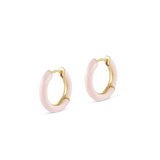 Argollas lanai rosa enchapado en oro de 18K de AMBAR Joyería Fina