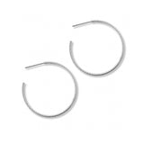 argollas maki de 3 cm texturada elaborados en plata 925 de AMBAR joyería fina