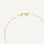Collar con dije de candado broche mosqueton enchapado en oro 18k de AMBAR joyería fina
