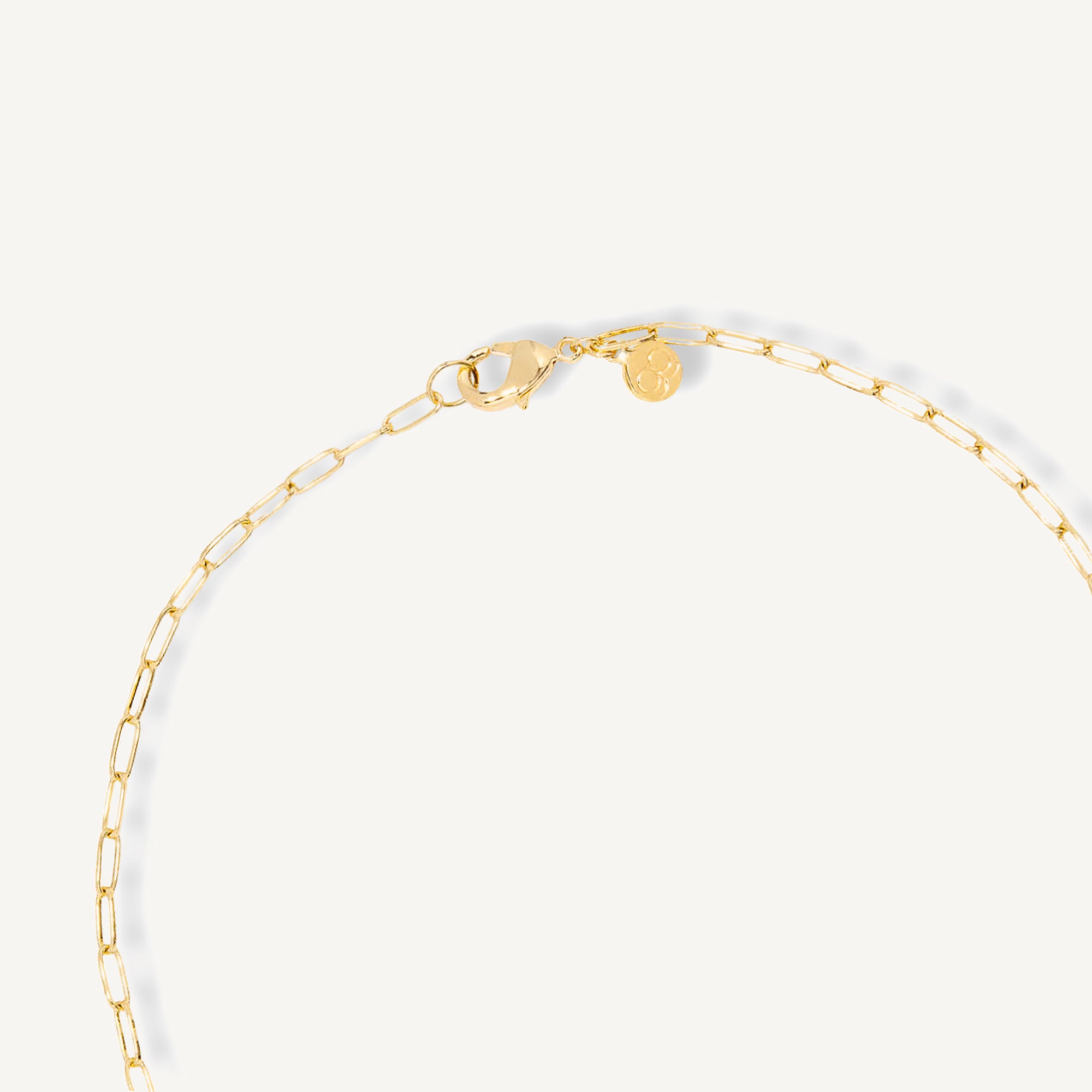 Collar con dije de candado broche mosqueton enchapado en oro 18k de AMBAR joyería fina
